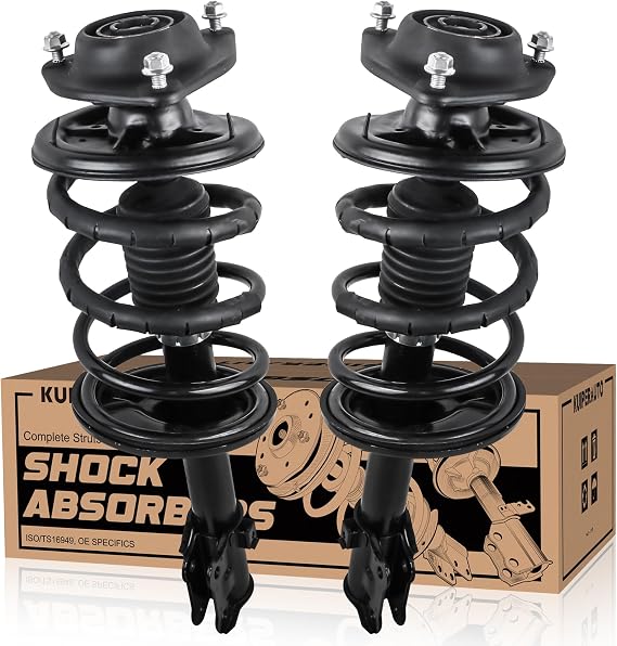 KUIPERAUTO 171404 171405 Complete Front Struts Coil Spring Assembly Compatible for 2000-2006 Hyundai Elantra Front Pair Set Replacement Shock Absorbers