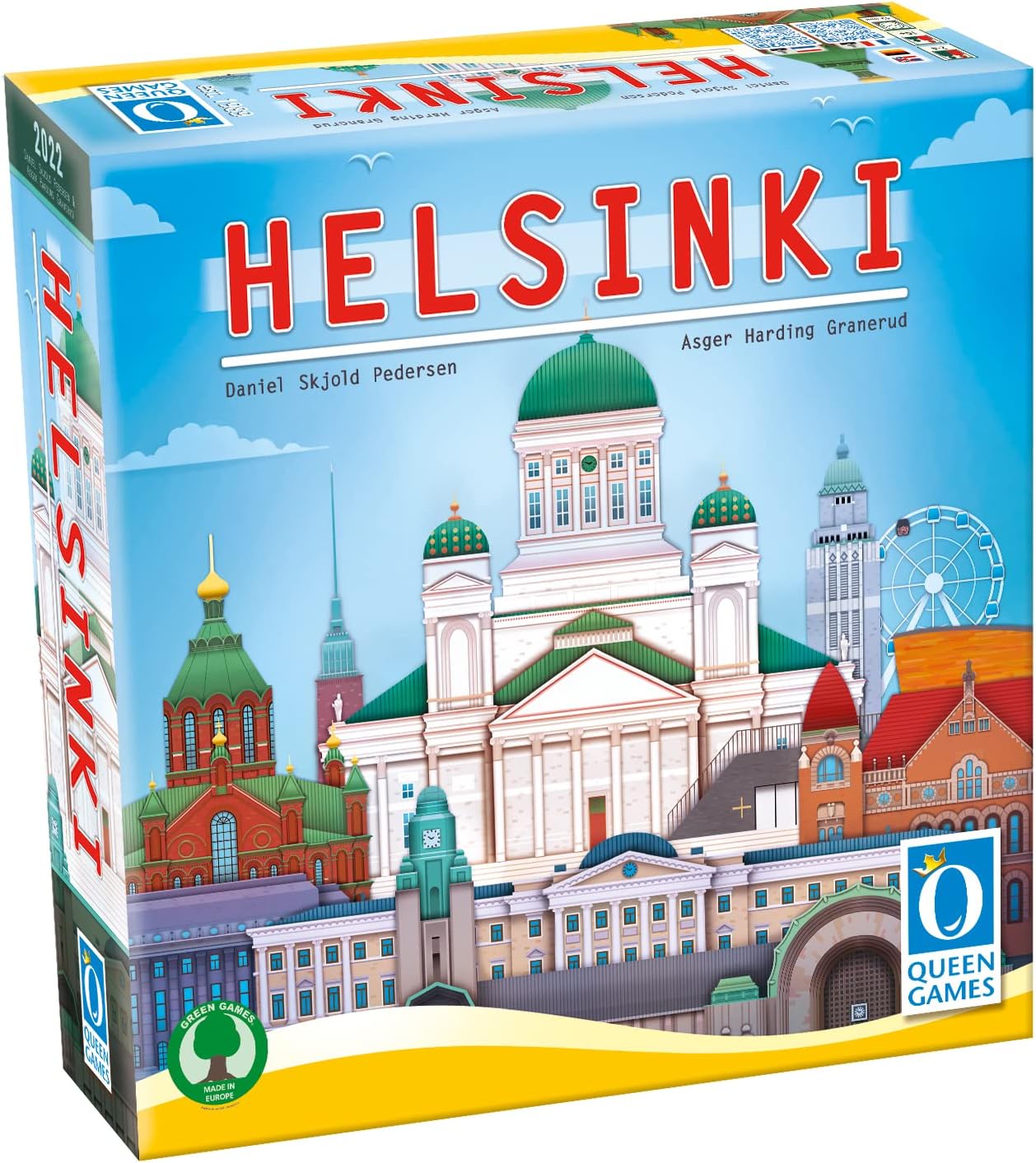 Helsinki Strategy Board Game, Tetris Style Family Board Game 2-4 Players, Ages 10, by Queen Games