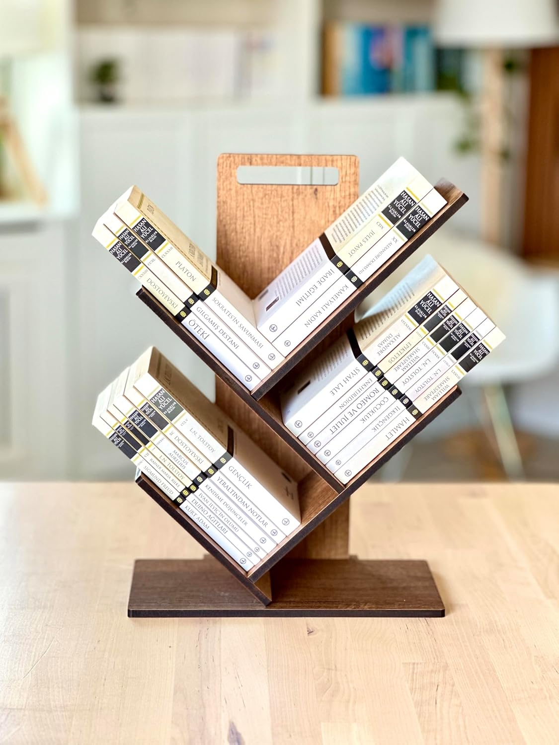 Vigo Wood - MK20 Geometric Desktop Tree Bookcase Small
