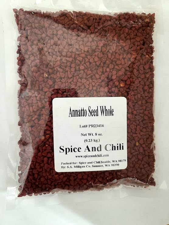 Annatto Seed Whole (Semilla de Achiote), 8oz (0.23kg)