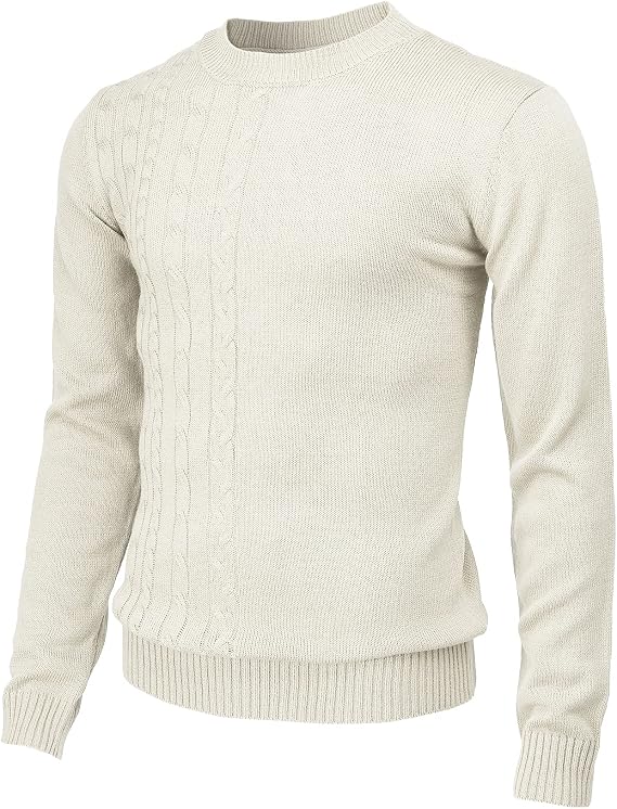 H2H Mens Casual Slim Fit Pullover Sweaters Knitted Long Sleeve Basic Designed