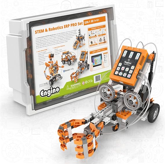 Engino Education STEM & Robotics PRO Homeschooling and Classroom Kit for Ages 9+