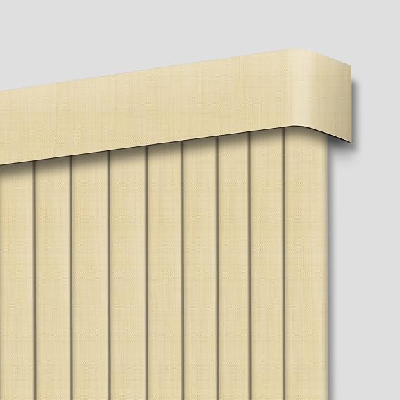 Blackout Vertical Blinds Window Shades, Beige Custom Window Blinds Energy Saving UV Protection Noice Reduce Vertical Window Blinds for Patio Doors, Windows, Sliding Doors