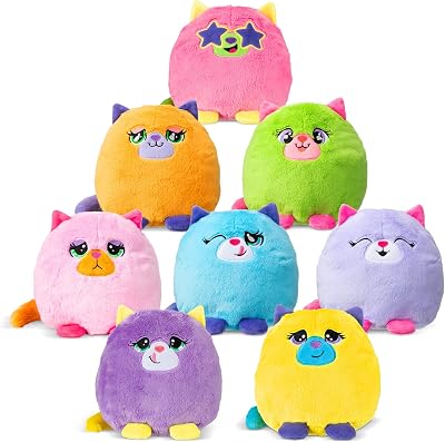 Basic Fun Misfittens | Merkitties Fishbowl Wave 1 | Cuddly Soft Toy for Girls and Boys, Toddler Toys, Plush Gift for Kids, Suitable for Kids Aged 4