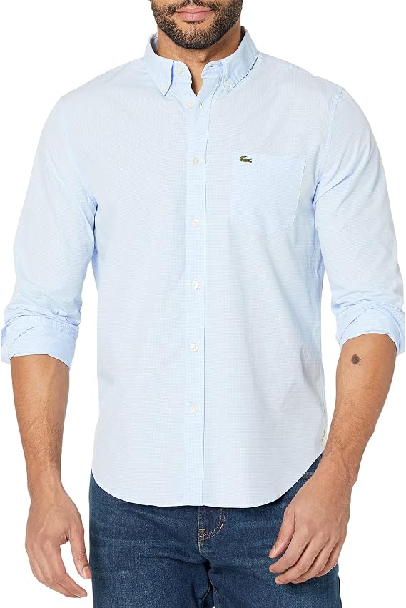 Lacoste Men's Regular Fit Cotton & Wool Overshirt