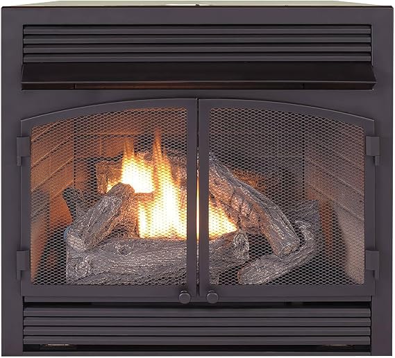 Duluth Forge Dual Fuel Ventless Gas Fireplace Insert - 32,000 BTU, Remote Control - Model# FDF400RT-ZC