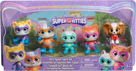 Disney Jr. SuperKitties Hero Squad Figure Set