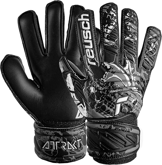 Reusch Attrakt Solid Finger Support Junior Goalkeeper Gloves,