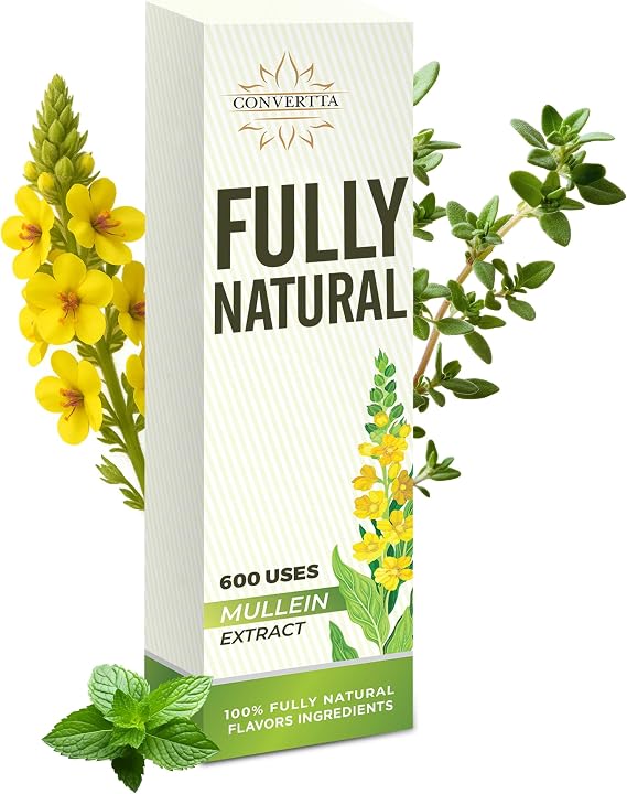 CONVERTTA Botanical Stck Set | Natural Mullein & Thyme Botanical Extract | Plant-Based Wellness | 600 Series - 1 - Pack