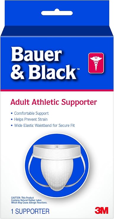 3M Bauer and Black A3 Adult Supporter, Medium