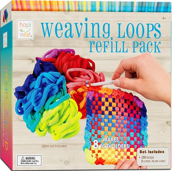 Hapinest Potholders Loom Refill Loops 288 Pack