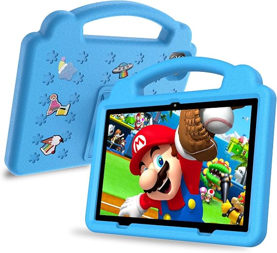 Kids Tablet 10 Inch, 3GB RAM 64GB Storage,Android Tablet for Kids with Time Limits, Age Filters, and More with Parental Controls,Google Playstore YouTube Netflix for Boys Girls(Blue)