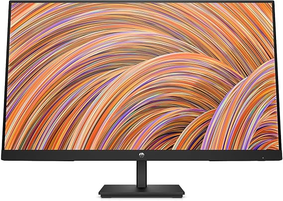 HP V27i G5 FHD Monitor, AMD FreeSync Technology, HDCP Support for HDMI (V27i G5, Black)