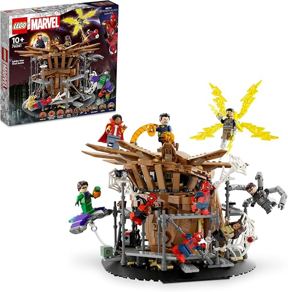 LEGO | Marvel Spider-Man Last Battle Creative Toy Making Set (900 Pieces) Where Children Ages 76261-10 and Over Can Play the Movie Finale