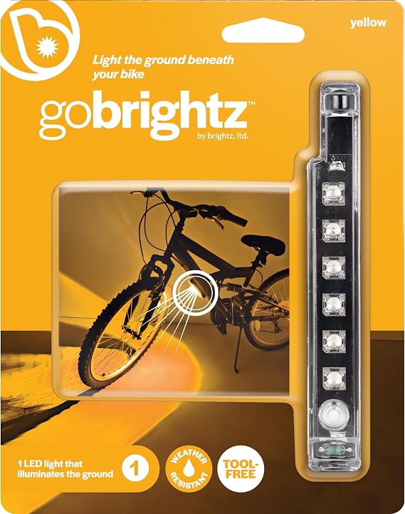 Brightz GoBrightz LED Bike Frame Light - LED Bike Frame Light for Night Riding - 4 Modes for Flashing or Constant Glow - Fun Safety Bike Accessories for Kids, Boys, Girls, Teens & Adults