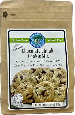 Authentic Foods Gluten Free Chocolate Chunk Cookie Mix, Packed with Premium Chocolate Chips, Non-GMO Project Verified, Plant Based, Kosher, Non-Dairy, 19 ounces.