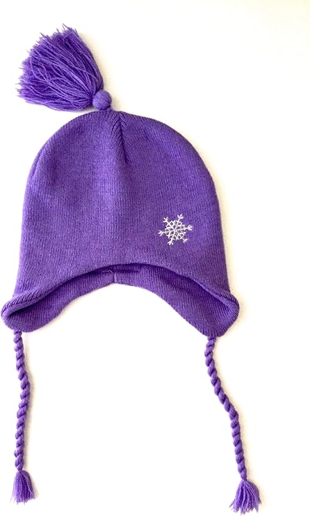 L-Bow Girl's Knit Snowflake Hat