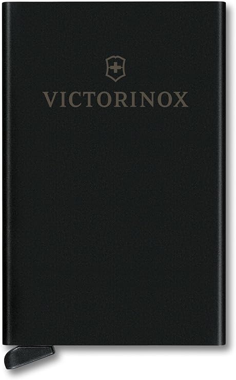 Victorinox Altius Secrid Essential Card Wallet, 10 cm, Siyah, Alüminyum, 612677| RFID, Siyah, S, Gündelik