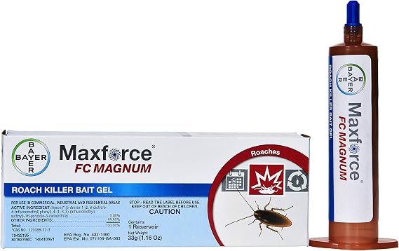 Bayer Environmental Science Maxforce FC Magnum Roach Gel - 1 Tube (33 Gram) - Plunger Included