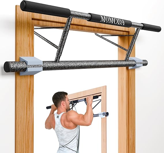 MOMODA Doorway Pull Up Bar, Home Gym Fitness Chin-Up Bar for Door Frame