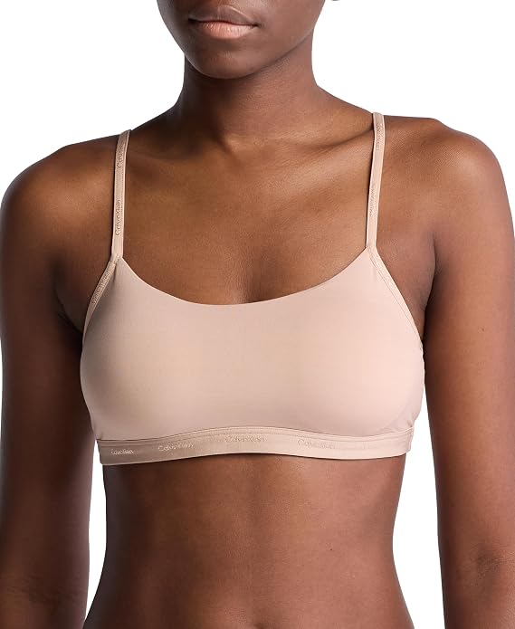 Calvin Klein Form to Body Lightly Lined Scoop Neck Bralette Bra