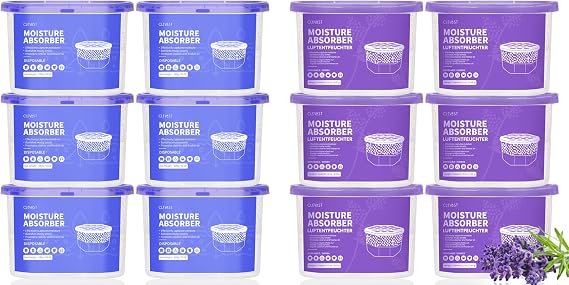 Moisture Absorber Boxes Unscented and Lavendar Scented 