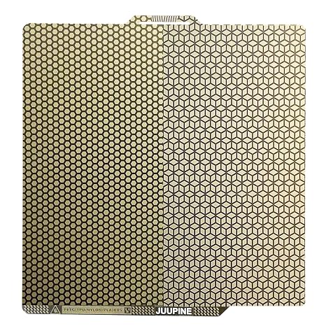 PEI Honeycomb Sheet,Upgraded 0.5mm Etched Bambu Build Plate for Bambu Lab P2S/X2D/X1C/X1/P1P/P1S/A1 3D Pritner,Honeycomb+Square Flexible Spring Steel Sheet for Bambu Lab 3D Printer 257x257mm.