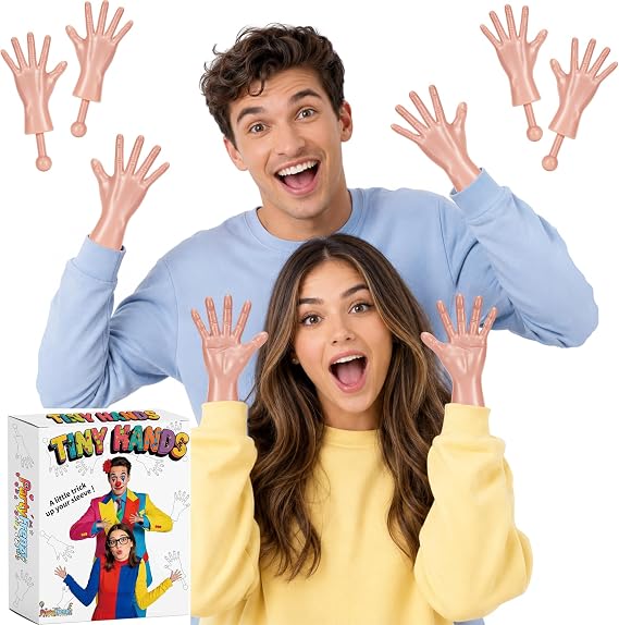 Tiny Hands on a Stick,2 Pairs Little Hands,Prank Accessories