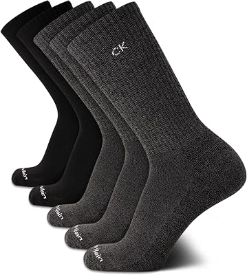 Calvin Klein Mens Crew Socks 5-Pack