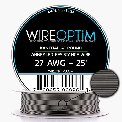 Kanthal A1 Resistance Wire 27 AWG - 25 Feet