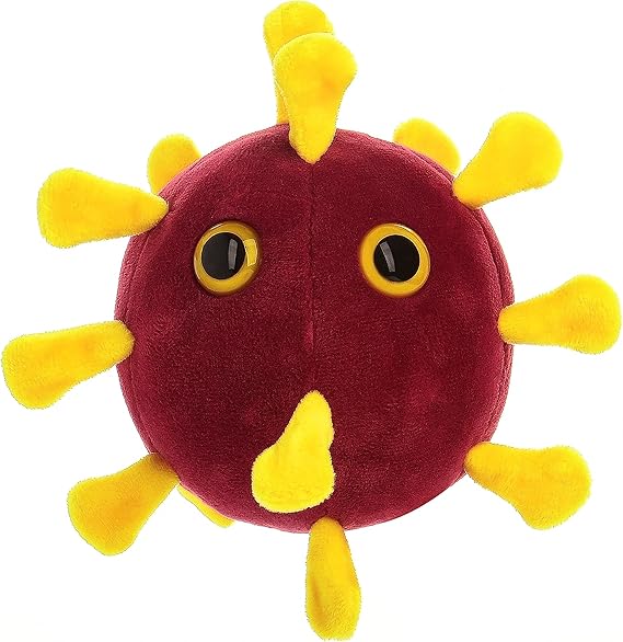 GIANT MICROBES COVID-19 Plush, Covid Plush, Covid Plush Toy, Covid Gag Gifts, Covid Gifts, Covid Stuffed Animal, History Teacher Gifts, Public Health Advocates