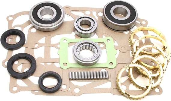 BK161WS Compatible With: Toyota G52 Transmission Rebuild Bearing Kit with Rings
