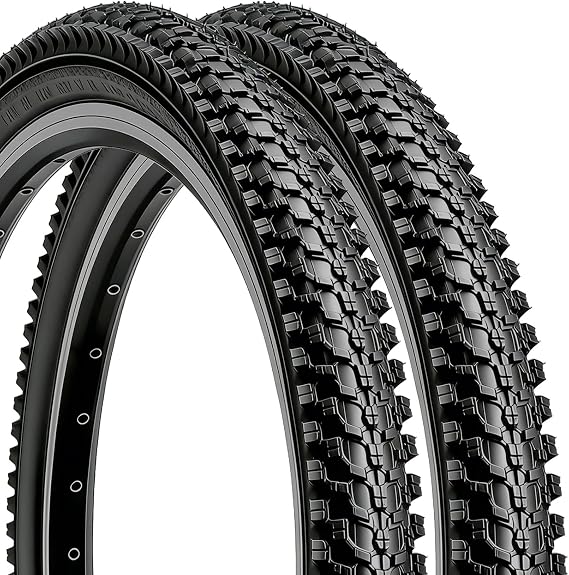 2PCS 26x1.95 Mountain Bike Tire with Anti-Stab Weave, 26 Inch Folding Replacement Bicycle Tires Compatible with Bike 26x1.95 26x2.0