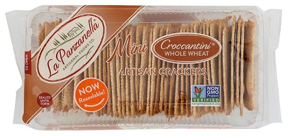 La Panzanella, Mini Croccantini Whole Wheat, 6 Ounce