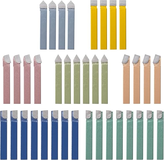 Metal Lathe Cutting Tools 38PCS C-6 Carbide Tip Cutter Tool Bit Cutting Set
