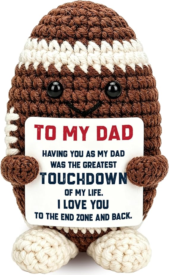 Funny Dad Gifts from Daughter Son Wife, Birthday Football Gift for Dad