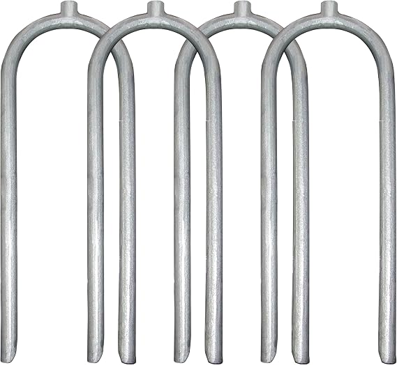 Skywalker Trampolines Wind Stakes 4 Pack | Fits Legs Up to 2 Inches in Diameter, Weather-Resistant Steel, Helps Anchor Trampoline in Wind
