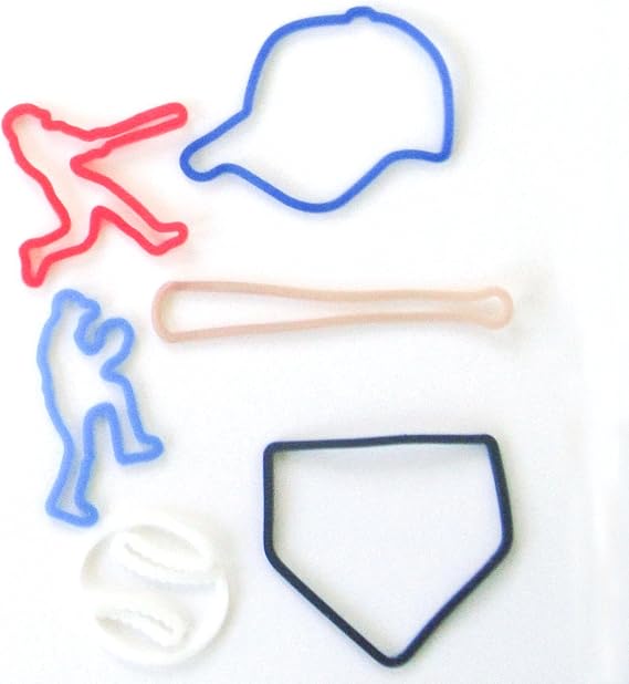 Silly Bandz Baseball Shapes - 24 Pack