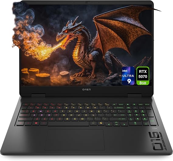 HP OMEN 16 Gaming Laptop, Intel Ultra 9-285H, 32 GB DDR5 RAM, 1 TB PCIe SSD, 16" WQXGA (2560x1600) 240Hz Display, Nvidia G-Force RTX 5070, RGB Backlit Keyboard, W11 Home, Shadow Black