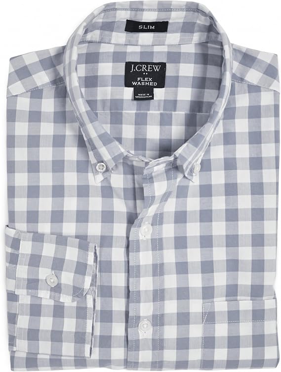 J.Crew Mercantile Men's Slim-fit Long-Sleeve Plaid Shirt