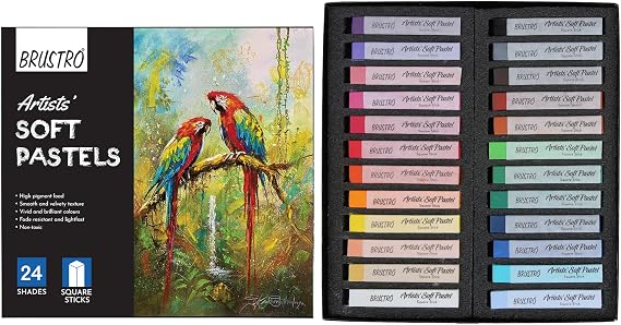BRUSTRO Artists' Soft Pastels Set of 24
