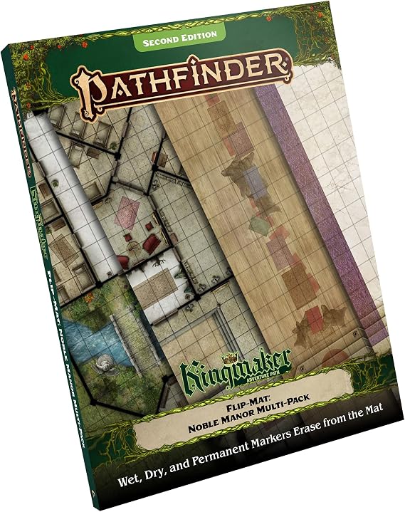 Pathfinder Flip-Mat Multi-Pack Noble Courts - 4 Battle Maps Mansion & Throne Rooms for Kingmaker RPG