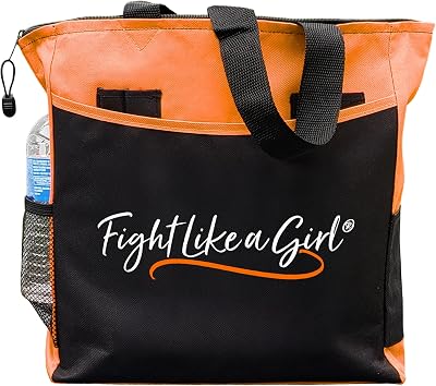 Fight Like a Girl Script Dakota 5-Pocket Tote Bag