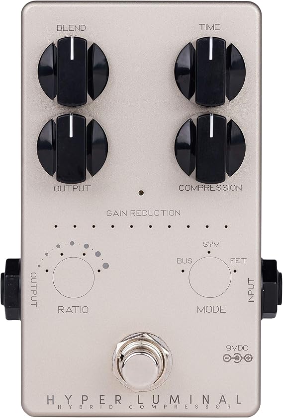 Darkglass Hyper Luminal Bass Compressor Pedal w/Gain Reduction Meter, 4-knob Interface, and Analog Signal Path