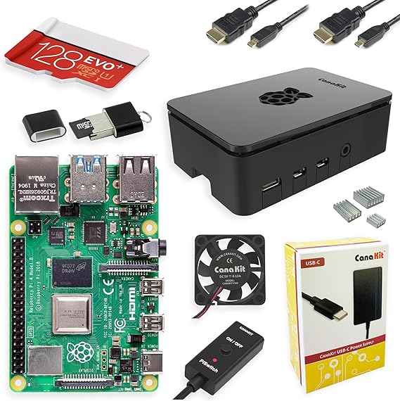CanaKit Raspberry Pi 4 Extreme Kit - 128GB Edition (2GB RAM)