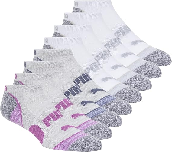 PUMA Women's 8 Pack Low Cut Socks