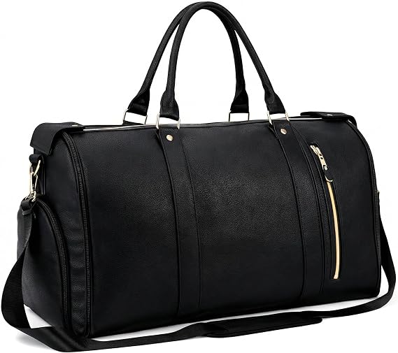 Travel Convertible Carry On Garment Bag 2.0 with Shoe Pouch & Detachable Shoulder Strap - Improved Zipper and reinforced straps - Charcoal