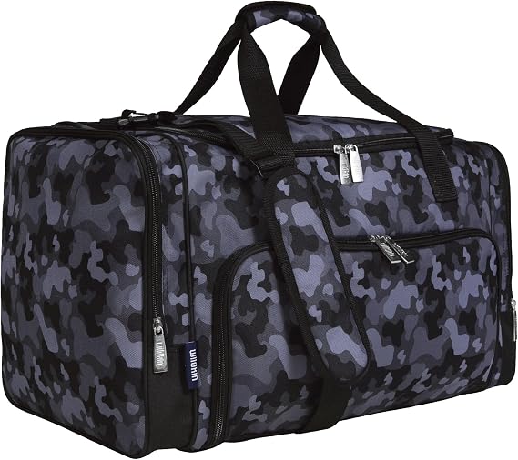 Wildkin Kids Weekender Duffel Bag Carry-On Size for School, Travel, Sleepovers