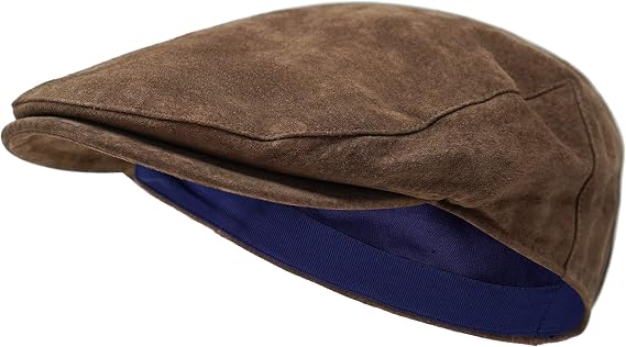 Borges & Scott The Tanner - Leather Flat Cap - Soft Pigskin and Cotton Lined Cap