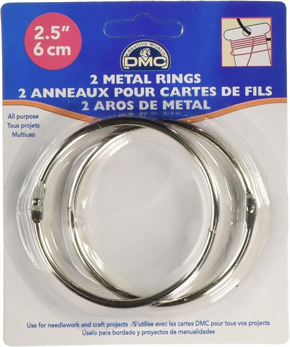DMC Metal Rings 2.5", 2/Pkg